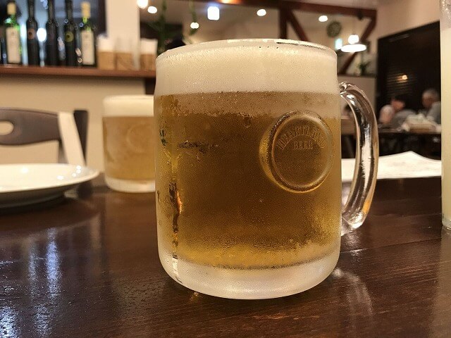 「デビンコ」の生ビール